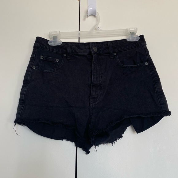 Talula Pants - Talula black denim cutoff shorts